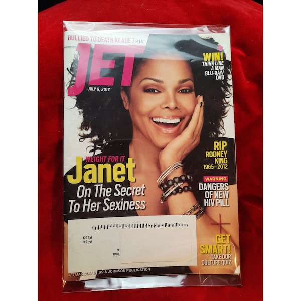 Vintage Jet Magazine Janet Jackson, 9 juillet 2012