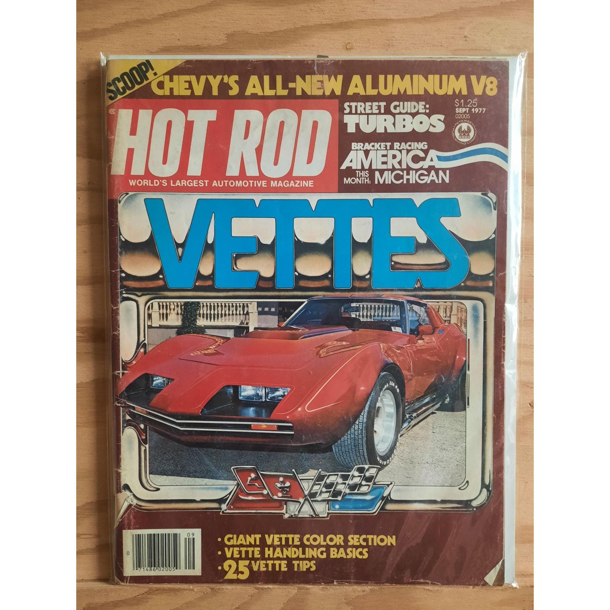 Vintage Hot Rod Magazine Sept 1977 Vettes Vol 30 No 9 Bruno's