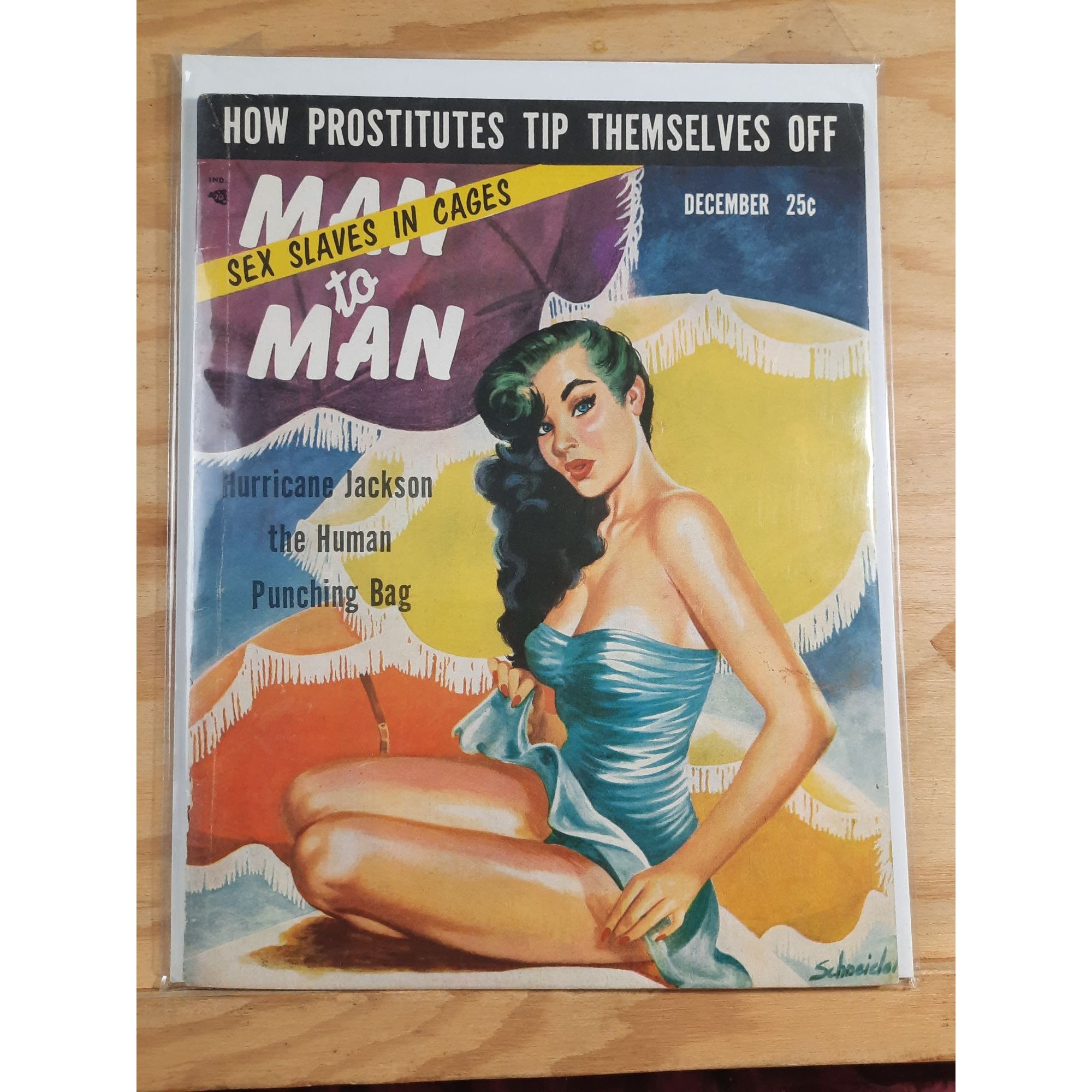 Old adult magazinePulp fiction cover