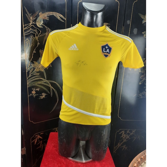 Adidas LA Galaxy Kids L Soccer Jersey Bradford Jamieson Signed No