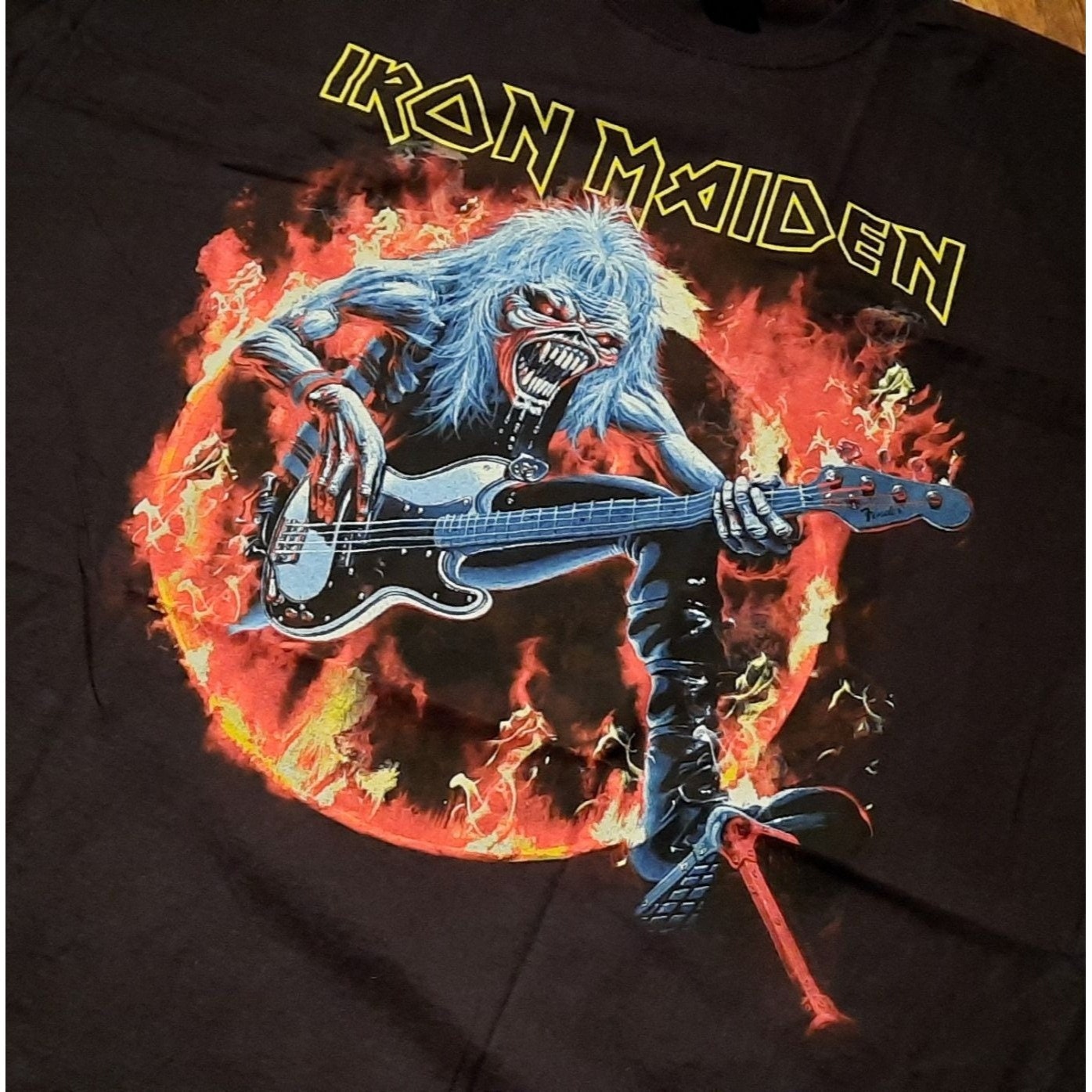 Iron Maiden エディ Tシャツ 1991 グラフィック Vintage 90's 1991 Iron Maiden Over Print AOP T-Shirt XL Band