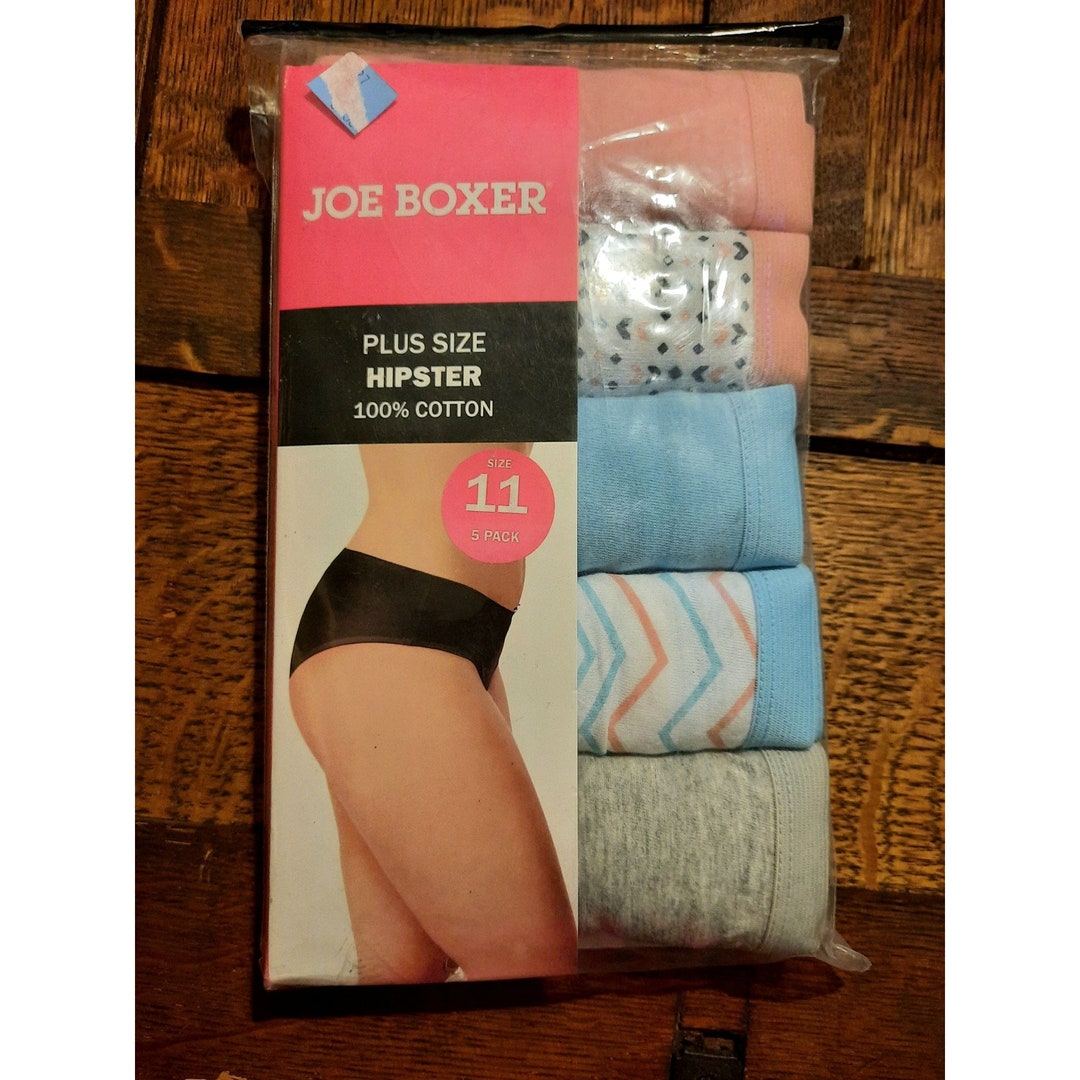Womens Plus Size Joe Boxer Panties Low Rise Brief Cotton 5 Pack Panties  Size 13 -  Canada