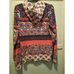 Vintage 1990s O&#39;Neill Psychedelic Mandala Flower Hoodie