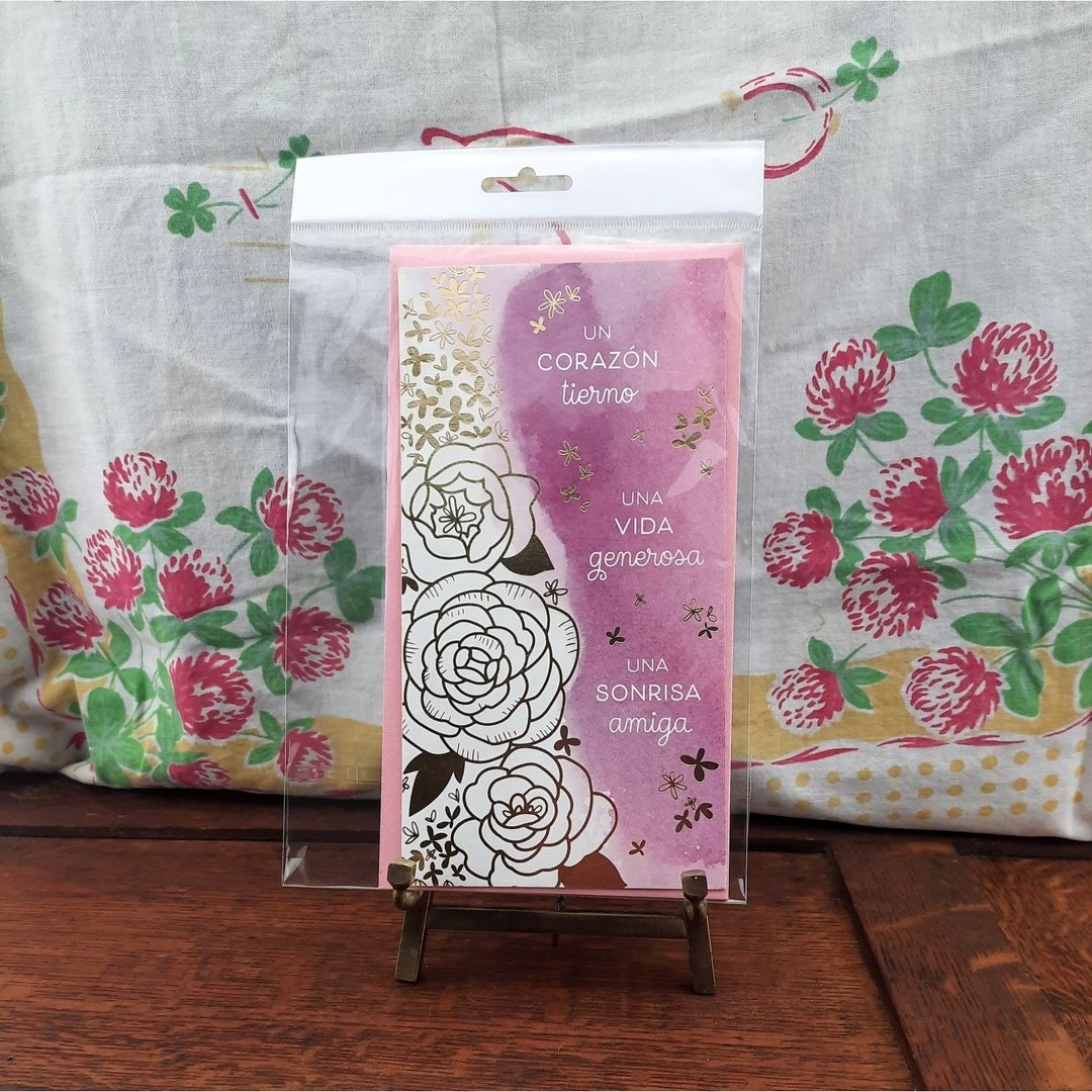 Hallmark Vida Spanish Mother's Day Card Gold Foil Roses New With ...