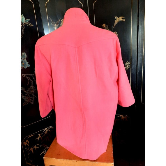 Vintage 1980s Isani Pink Wool Peacoat Oversized Fit - Etsy