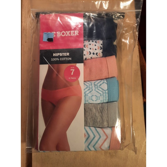 Womens Underwear Joe Boxer Hipster Panties Cotton 6 Pack Mid Rise