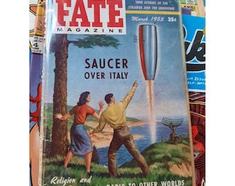 Vintage Magazin Fate Magazin Saucer Over Italy März 1955 Vol 8 Nr. 3