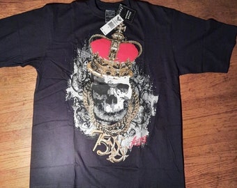 Y2K Vintage Avirex Grandmaster Skull T-shirt Deadstock - Etsy