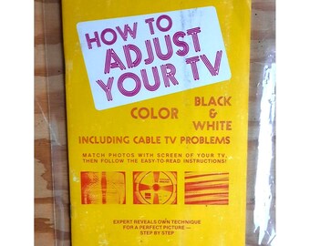 Vintage technische handleiding Je tv afstellen A. Endicter 1969
