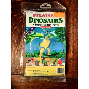 Toys R US Tony inflatable Dinosaurs Deadstock Pterodactyle w repair patch