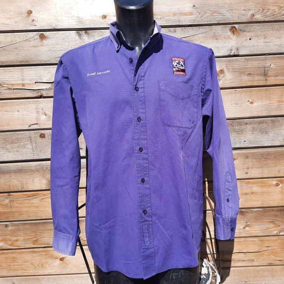 Mens Collar Shirt L Vintage Staples Center Guest … - image 1