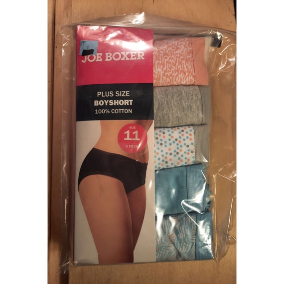 Womens Plus Size Joe Boxer Panties Boyshort Cotton 6 Pack Panties Mid Rise  Low Cut Size 11 -  Denmark