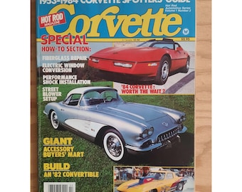 Vintage Hot Rod Magazine Corvette Vol 1 No 2  1983 Bruno's Corvette's 2296-8