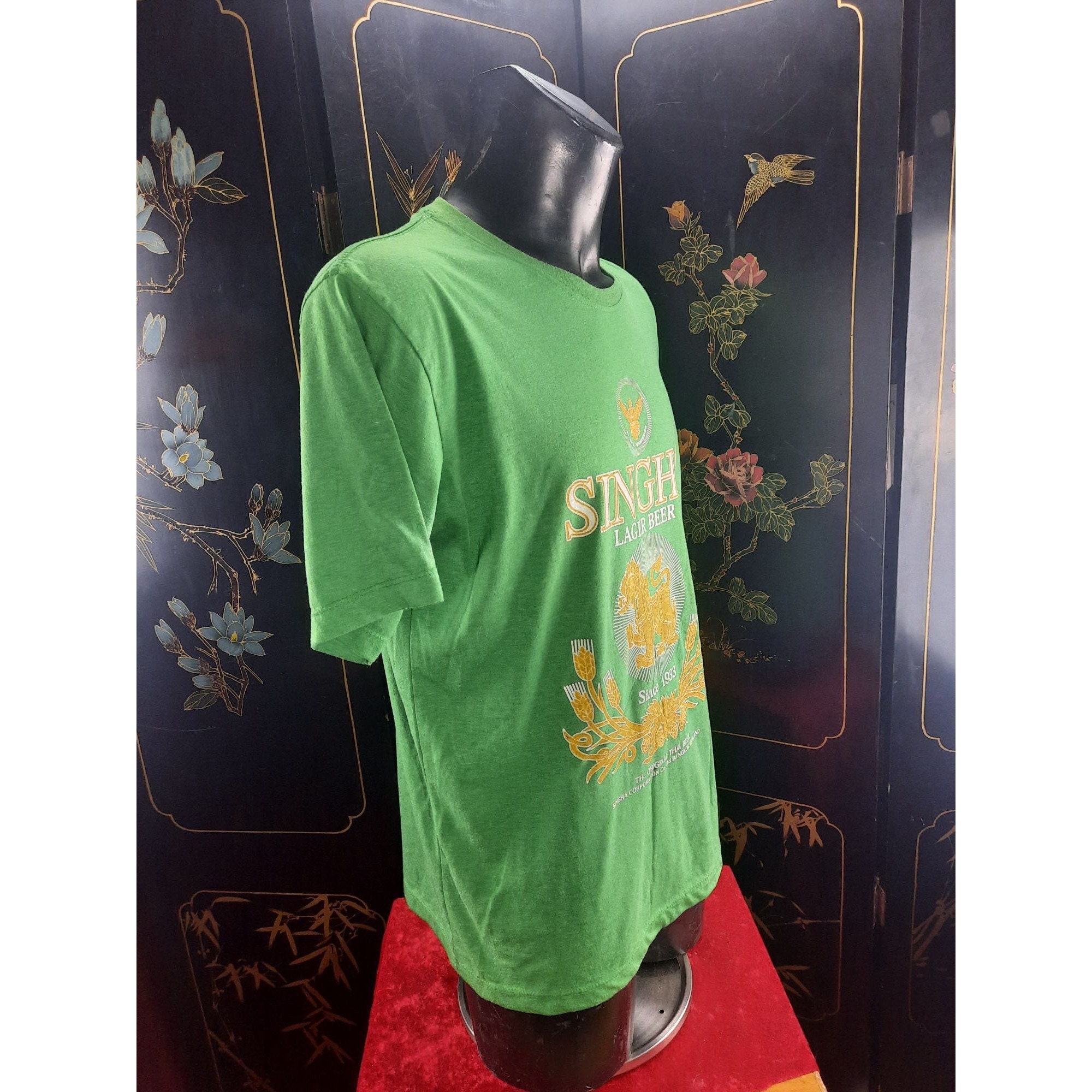 AS Colour SINGHA LAGER BEER LOGO MADE IN THAILAND SHORT SLEEVE TSHIRT