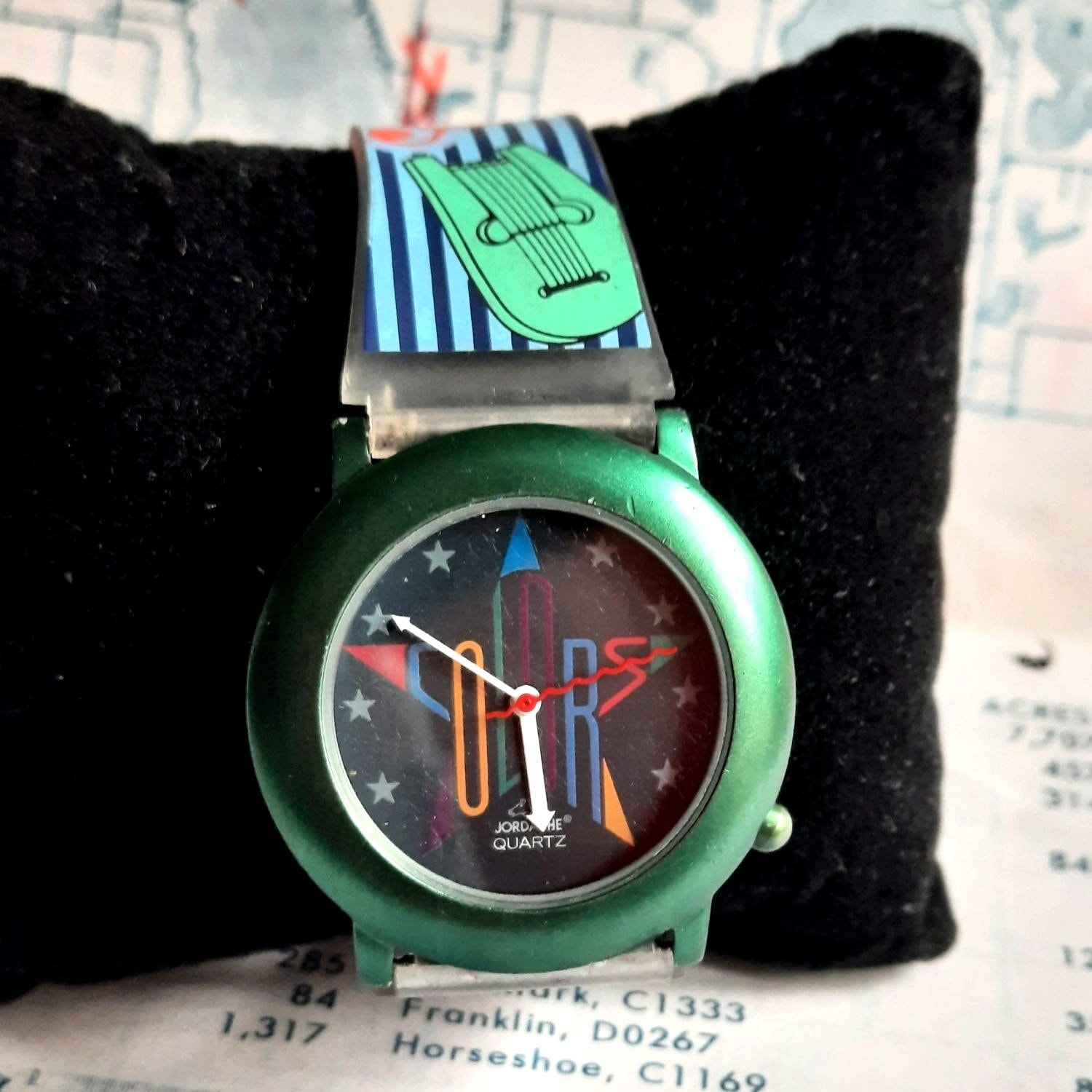 Vintage Jordache Colors Watch Quartz Musical Instruments New