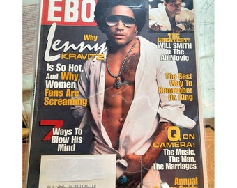 Ebenholz Zeitschrift Lenny Kravitz JAN 2002 LVII No 3 VG Originalveröffentlichung