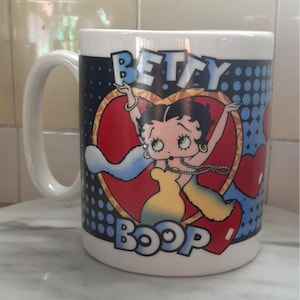 Vintage Betty Boop 28 oz Jumbo Coffee Mug Licensed King Features Syndicate Simpson Fleischer Hearst 1997