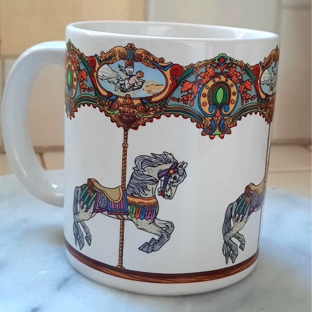 Vintage Willitts Design Carousel Horse Merry Go Round Coffee Mug 1986 ...