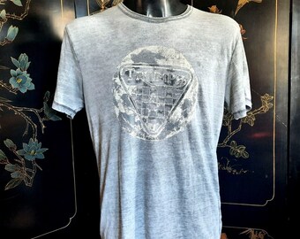 Mens M Tshirt Lucky Brand Triumph 72 Thrashed Moto Tee