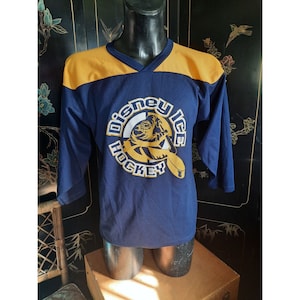 Vintage 1980s Disney Ice Hockey Jersey Mens S No 5 CCM
