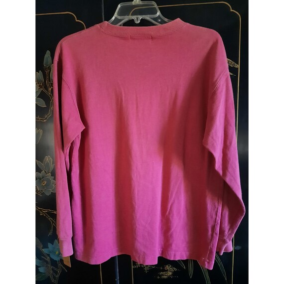 Vintage 1980s Eddie Bauer Faded Dusty Rose Long S… - image 3