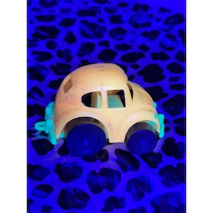 Vintage Toy Car Steven Mfg Co Volkswagen Beetle Plastic Made in Hong Kong 1970s