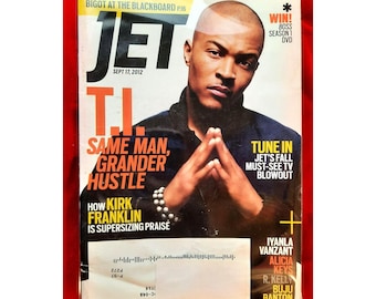 Vintage Jet Magazine T.I. Sept 17 2012