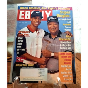 Ebony Magazine Tiger Woods July 1997 Vol 57 No 9 VG Original Publication