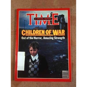 Vintage Time Magazine Children of War Jan 11 1982 Original Publication