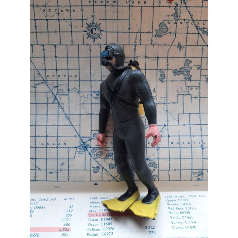 K&M Scuba Diver Toy Scuba Steve Lookalike 5.5 2008 Etsy