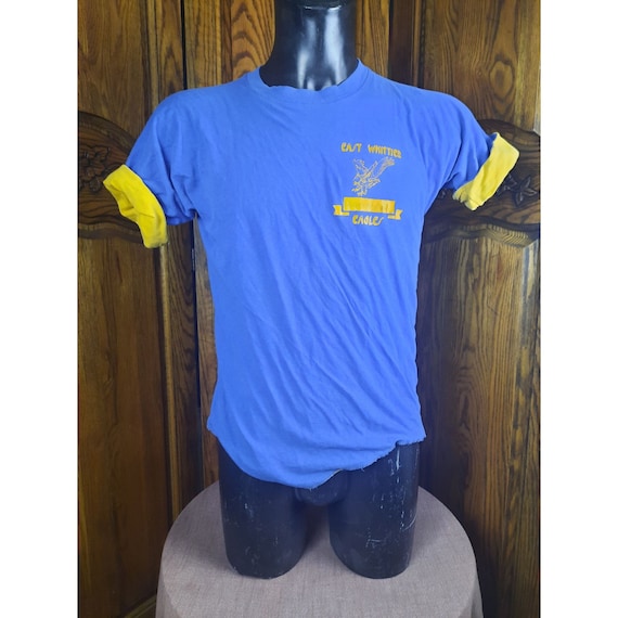 Vintage East Whittier Eagles Gym Shirt T-shirt Dou