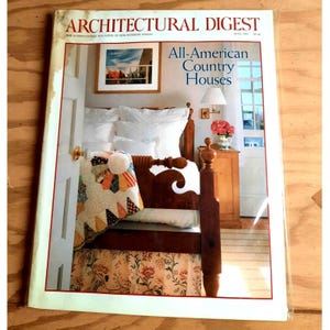 Magazine vintage Architectural Digest All American Country Houses Juin 1995 Publication originale