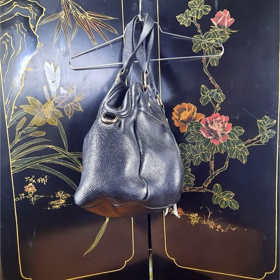 Joseph Charles Black Leather Oversized Granny Satchel - Etsy