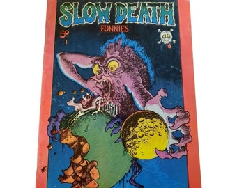 Vintage Comic Slow Death Funnies No. One First Edition First Press April 1970 Original Press