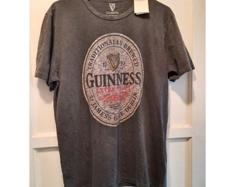 New Dead Stock Guinness Lucky Brand Single Stitch Vintage Inspired T-shirt