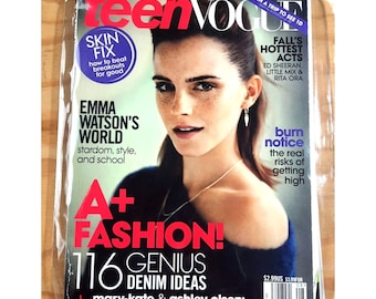 Teen Vogue Magazine Emma Watson Aug 2013 Original Publication Out of Print