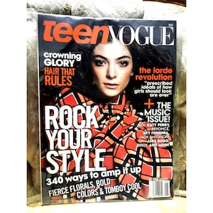 Teen Vogue Magazine Lorde May 2014 Original Publication Out of Print
