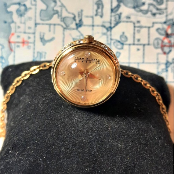 NWT Joan Rivers watch Vintage Joan Rivers Classic Red Leather Watch Gold Tone  main image 3