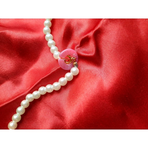 Vintage 1980s Pearl Princess Lucite Choker Neckla… - image 2