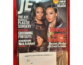 Vintage Jet Magazine Vanessa and Angela Simmons Sept 12 2011
