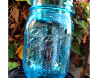 Blue or Green Ball Mason Jar Heritage Collection Perfect Mason Limited Edition 100 Years of American Heritage Pint 2013