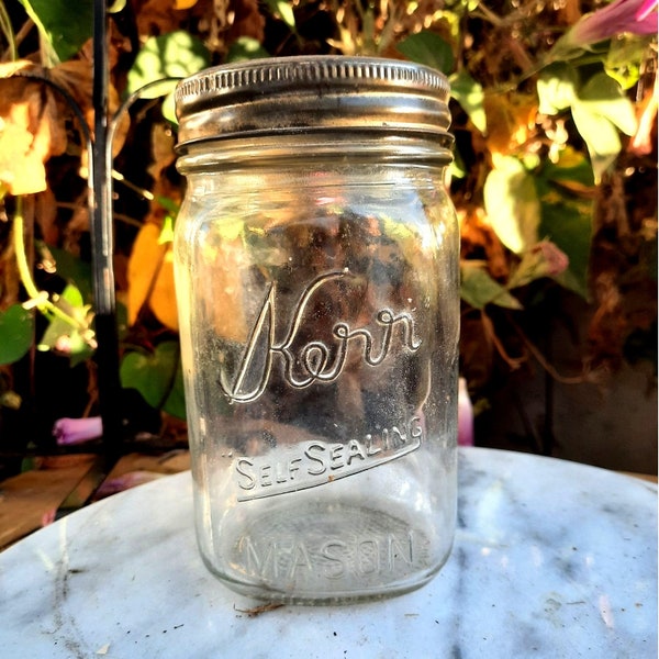 Vintage Kerr Self Sealing Mason Jar No 8