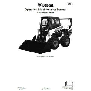 Bobcat S76 1 Skid-Steer Loader S/N B4ZY11001 & Above Operation and Maintenance Manual PDF