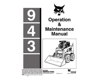 Bobcat 943 Skid Steer Loader - Operation and Maintenance Manual 6570001 PDF