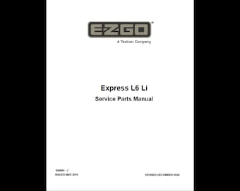 Catálogo de repuestos para vehículos eléctricos EzGo Express L6 Li 2019 (PDF)