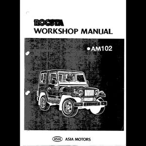 1994 ASIA Rocsa AM102 Service Workshop Manual pdf download