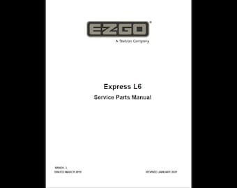 Catálogo de piezas del EzGo Express L6 2019 (Descarga en PDF)