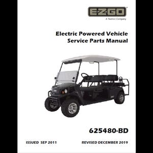 2012 EzGo Express S6 電動車両スペアパーツカタログ pdf ダウンロード