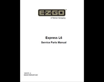 Catálogo de piezas del vehículo de gasolina EzGo Express L6 EFI 2021 (PDF)