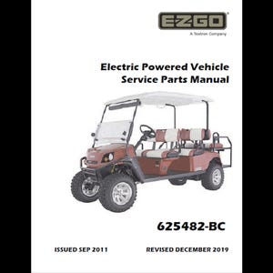 2012 EzGo Express L6 電動車両スペアパーツカタログ pdf ダウンロード